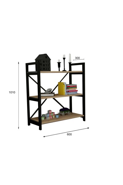 KRN056532 ALFA 3 رفوف معدنية للكتب