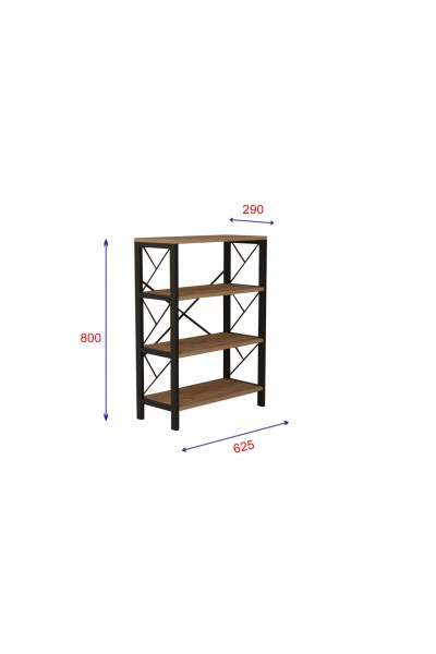 KRN056632 SYMBOL 4 رفوف معدنية للكتب المزخرفة