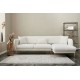 KRN058815 أريكة Simena Series Sleeper L باللون الكريمي