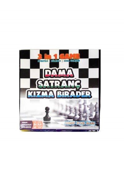 3 İN 1 GAME (DAMA+SATRANÇ+KIZMA)