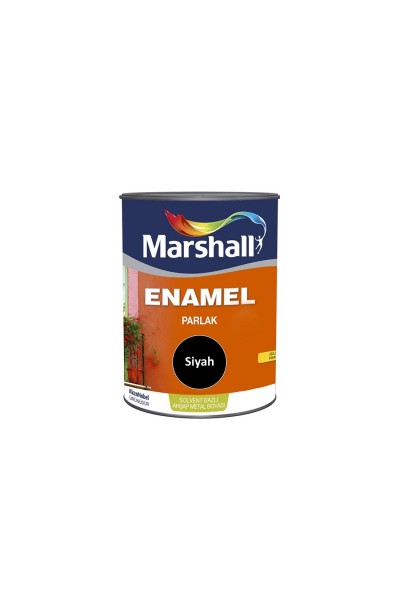 ENAMEL SOLVENT BAZLI AHŞAP-METAL BOYASI PARLAK SİYAH 0,75LT