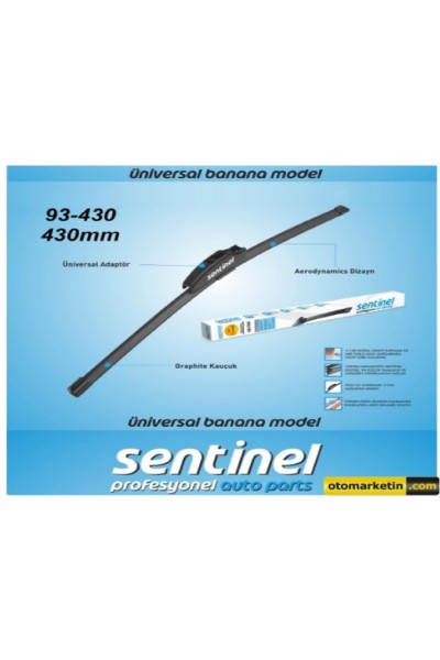 SENTİNEL APARATLI SİLECEK SÜPÜRGESİ 430MM 17