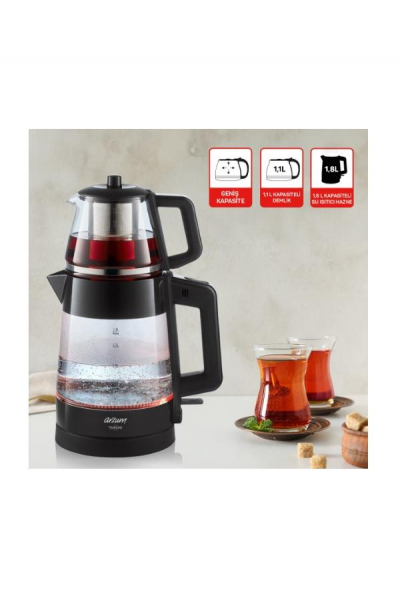 ARZUM TEAMOND ÇAY MAKİNESİ-SİYAH AR3136