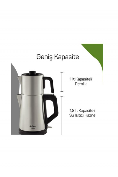 ARZUM DEMİNDE ÇAY MAKİNESİ-İNOX AR3129