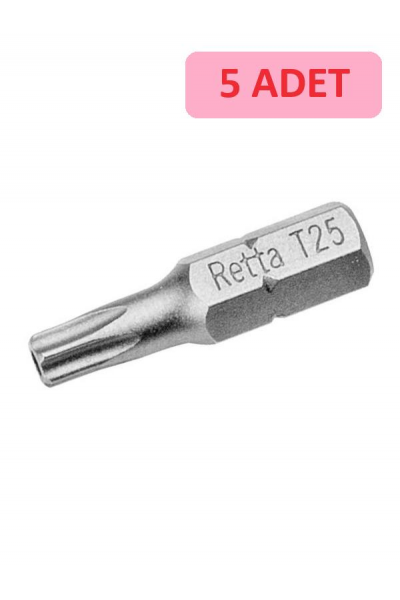 RETTA 1/4 5 KÖŞE TORX BİTS UÇ 10_25 MM RBT2010