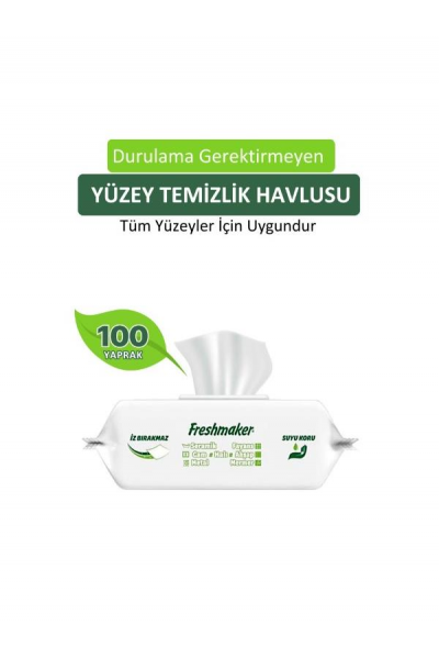 FRESHMAKER YÜZEYSİL BEYAZ SABUN KOKULU 100'LÜ -6 PAKET- 