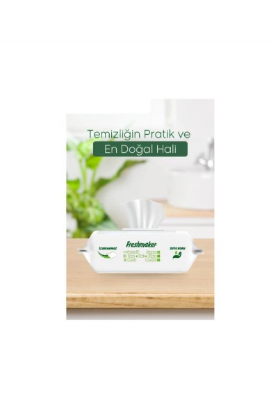 FRESHMAKER YÜZEYSİL BEYAZ SABUN KOKULU 100'LÜ -6 PAKET- 