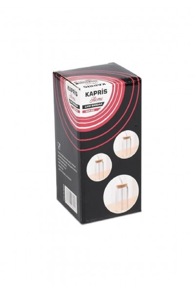 KAPRİS HOME PİPETLİ CAM BARDAK KAP-015