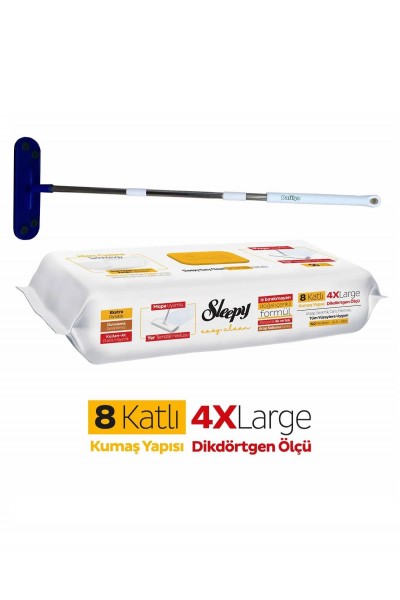 SLEEPY YER TEMİZLİK HAVLUSU MOP UYUMLU ARAP SABUNU KATKILI 50Lİ