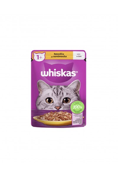 WHISKAS POUCH JÖLE TAVUKLU KEDİ MAMASI 85 GR