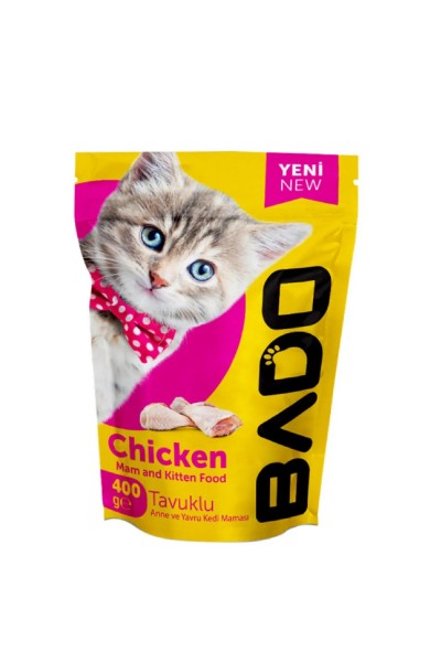 BADO YAVRU TAVUKLU KURU KEDİ MAMASI 400 GR