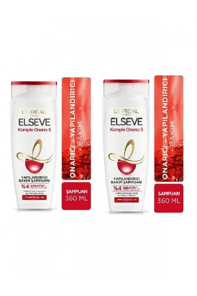 ELSEVE KOMPLE ONARICI ŞAMPUAN 360 ML -2'Lİ-