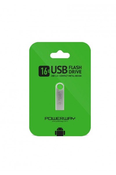 POWERWAY 16 GB METAL USB 2.0 FLASH BELLEK 11485