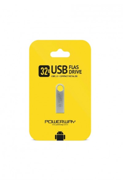 POWERWAY 32 GB METAL USB FLASH BELLEK 17394