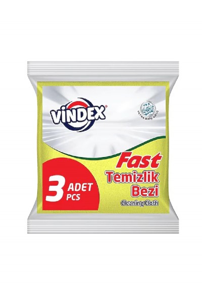 VİNDEX FAST MİKROFİBER BEZ 3LÜ 1010308