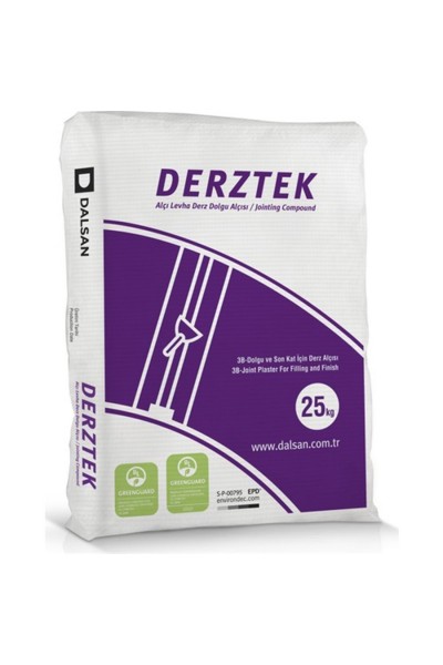 DALSAN TERZTEK ALÇI LEVHA DERZ DOLGU ALÇISI 25 KG