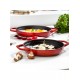Schafer Guss Chef Döküm Sahan Çift Kulplu 19Cm-1 Parça-Kırmızı Schafer Guss Chef Döküm Sahan Çift Kulplu 19Cm-1 Parça-Kırmızı