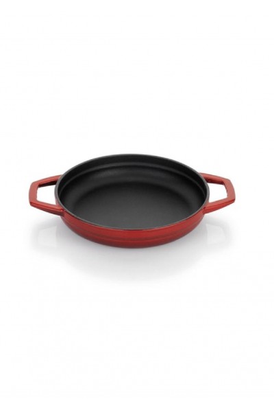 Schafer Guss Chef Döküm Sahan Çift Kulplu 19Cm-1 Parça-Kırmızı Schafer Guss Chef Döküm Sahan Çift Kulplu 19Cm-1 Parça-Kırmızı