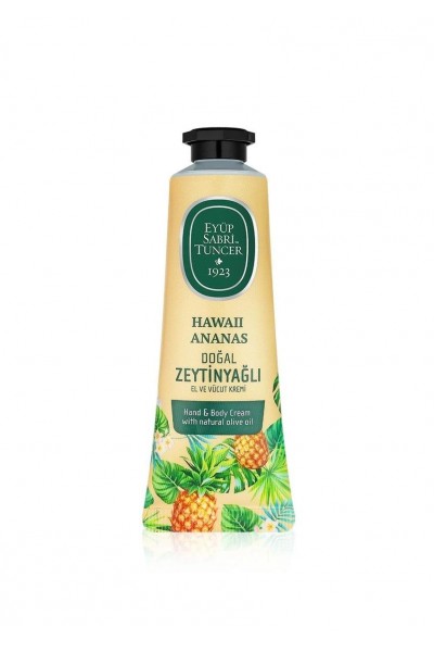 Eyüp Sabri Tuncer Zeytinyağlı El ve Vücut Kremi Hawaii Ananas 50 ml Eyüp Sabri Tuncer Zeytinyağlı El ve Vücut Kremi Hawaii Ananas 50 ml