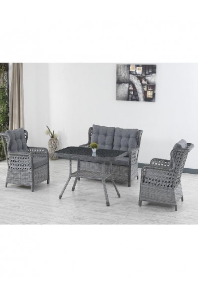 CAKHA MİDYE HASIR OTURMA GRUBU 2Lİ 70*120