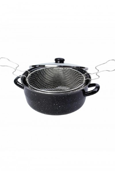 Alev Kızartma Tenceresi Emaye 24 cm 1953