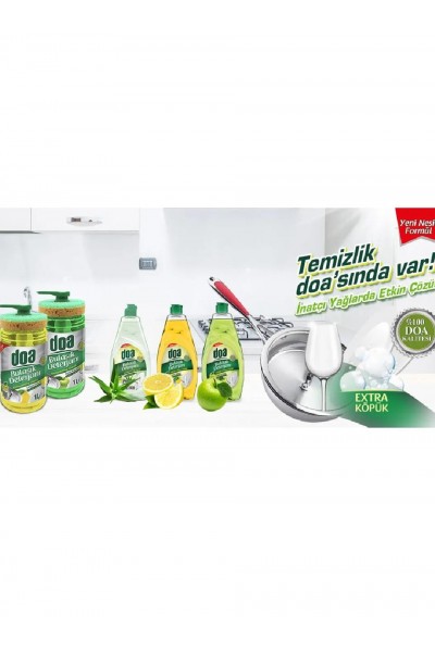 DOA Sıvı Bulaşık Deterjanı Süngerli Elma kokulu 1000 ml DOA Sıvı Bulaşık Deterjanı Süngerli Elma kokulu 1000 ml