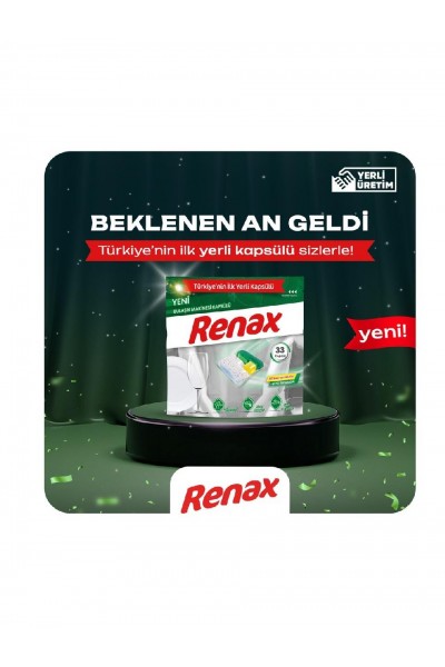 RENAX BULAŞIK MAKİNESİ KAPSÜL 33 AD. RENAX BULAŞIK MAKİNESİ KAPSÜL 33 AD.
