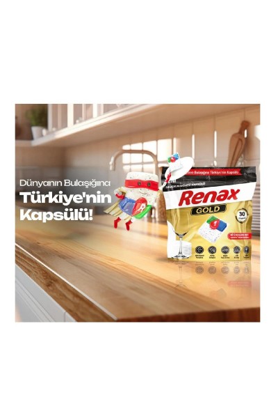 RENAX GOLD BULAŞIK MAKİNESİ KAPSÜL 30 AD. RENAX GOLD BULAŞIK MAKİNESİ KAPSÜL 30 AD.