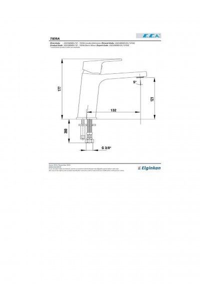 ECA TIERA LAVABO BATARYASI GECBT0989