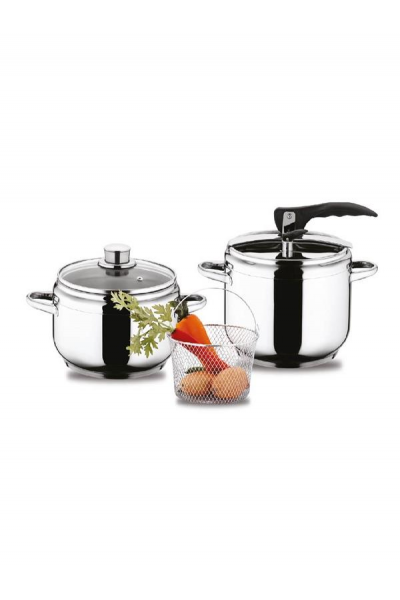 HASCEVHER PERFECT DÜDÜKLÜ TENCERE SETİ SİYAH KULP 5LT*9LT HASCEVHER PERFECT DÜDÜKLÜ TENCERE SETİ SİYAH KULP 5LT*9LT