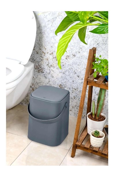 Tuffex Çöp Kovası Sihirli 8Lt Büyük Antrasit TP693-16 Tuffex Çöp Kovası Sihirli 8Lt Büyük Antrasit TP693-16