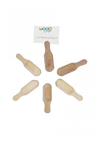 Wood Horizon 6lı Baharat Kaşığı