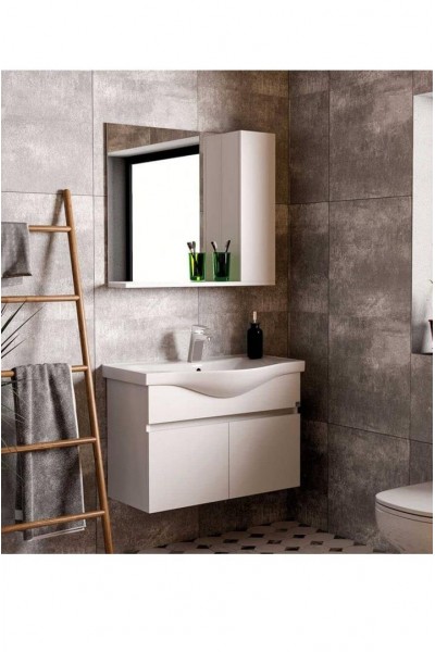 BELİNZA VİVA BANYO DOLABI TAKIMI BEYAZ 80 CM