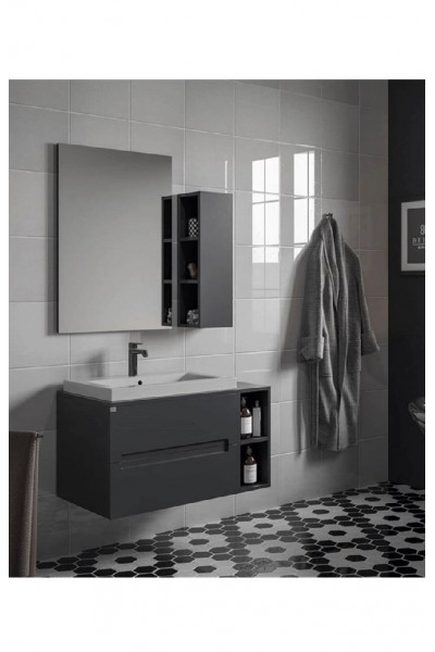 BELİNZA AURORA BANYO DOLABI TAKIMI ANTRASİT 85 CM (TAKIM 4 PARÇA) BELİNZA AURORA BANYO DOLABI TAKIMI ANTRASİT 85 CM (TAKIM 4 PARÇA)