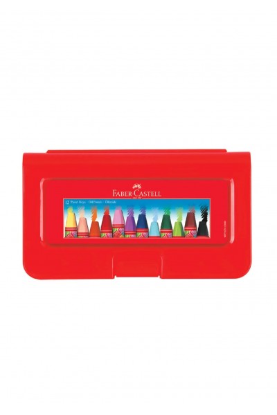 Faber Castell Plastik Çantalı Pastel Boya 12 Renk