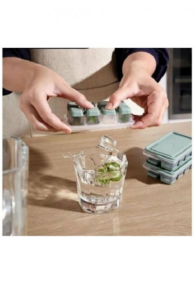 Dünya Buzluk buz kalıbı Silikon Kapaklı Mini 3 Lü 16016