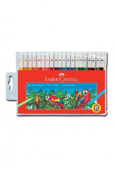 Faber Castell Keçeli Kalem 20 Renk Yıkanabilir Faber Castell Keçeli Kalem 20 Renk Yıkanabilir