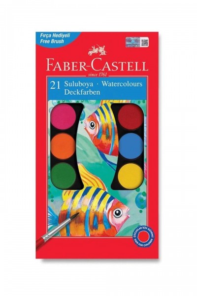 Faber Castell Sulu Boya Büyük Boy 21 Renk Faber Castell Sulu Boya Büyük Boy 21 Renk