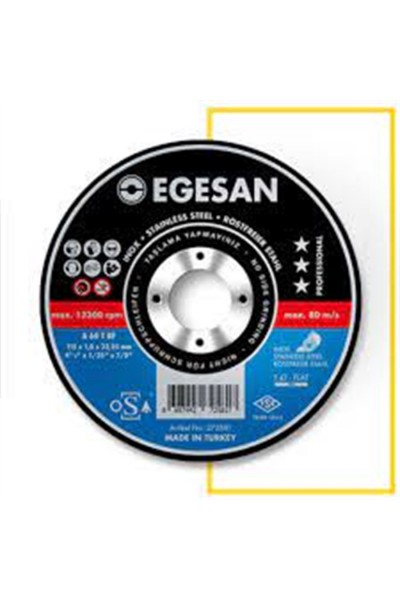 EGESAN 115*1 MM PRO İNOX KESME TAŞI A54TBF 272581