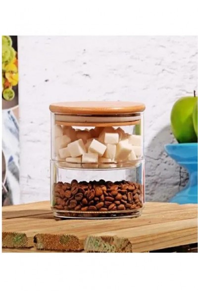 BAMBUM TADE 2 KATLI CAM SAKLAMA KABI B0796