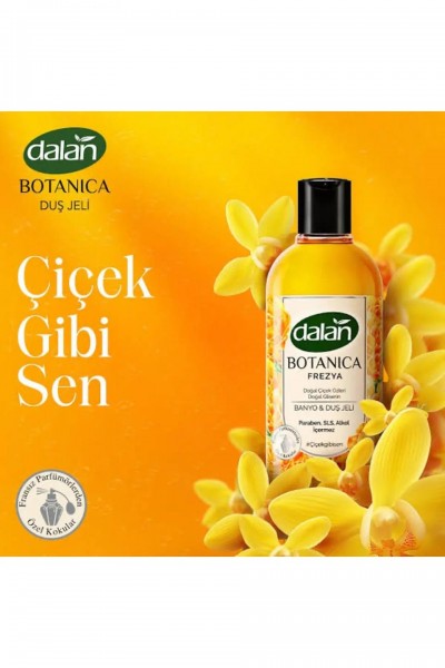 Dalan Botanica Banyo&Duş Jeli Frezya 500ml Dalan Botanica Banyo&Duş Jeli Frezya 500ml