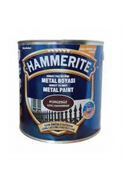 HAMMERİTE METAL BOYASI DÜZ K.KAHVERENGİ 0,75 LT