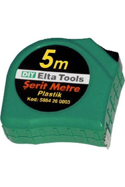 ELTA PLASTİK ŞERİT METRE 5 METRE