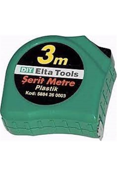 ELTA PLASTİK ŞERİT METRE 3 METRE