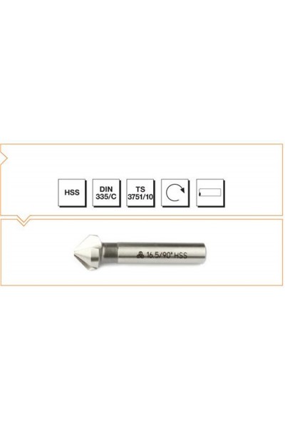 MAKİNA TAKIM HAVŞA FREZE 6.3 MM 90 DRC HSS DIN 335/C