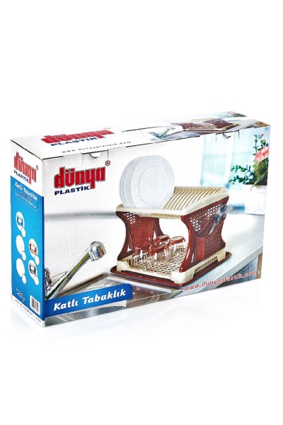 DÜNYA PLASTİK KUTULU KATLI TABAKLIK-07200