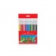 FABER CASTELL KEÇELİ KALEM 12 RENK YIKANABİLİR