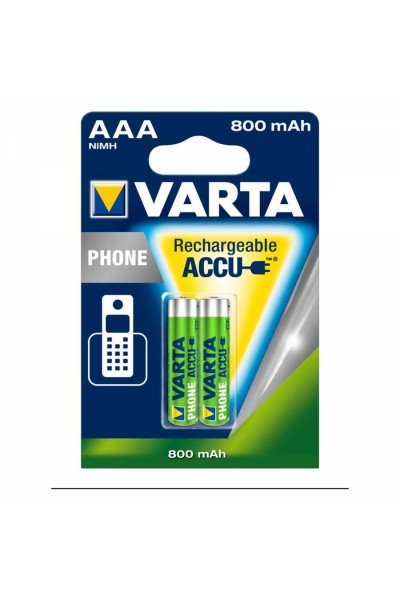 VARTA ŞARJ EDİLEBİLİR PİL 800 MAH İNCE AAA