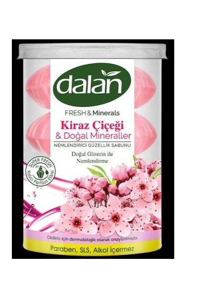 DALAN FRESH&MİNERALS KİRAZ ÇİÇEĞİ KUTULU SABUN 4x110 gr