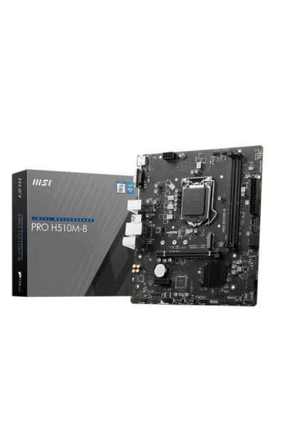 KRN056688 MSI Pro H510M-B 2933 ميجا هرتز DDR4 مقبس 1200 متر.2 HDMI VGA mATX الجيل العاشر اللوحة الأم